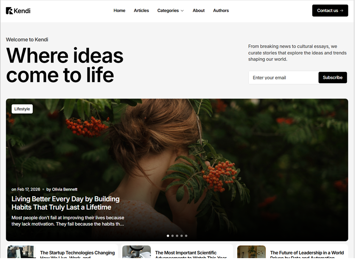 Blog project example