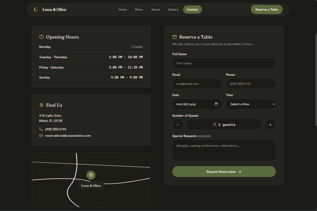 Booking Platform project example