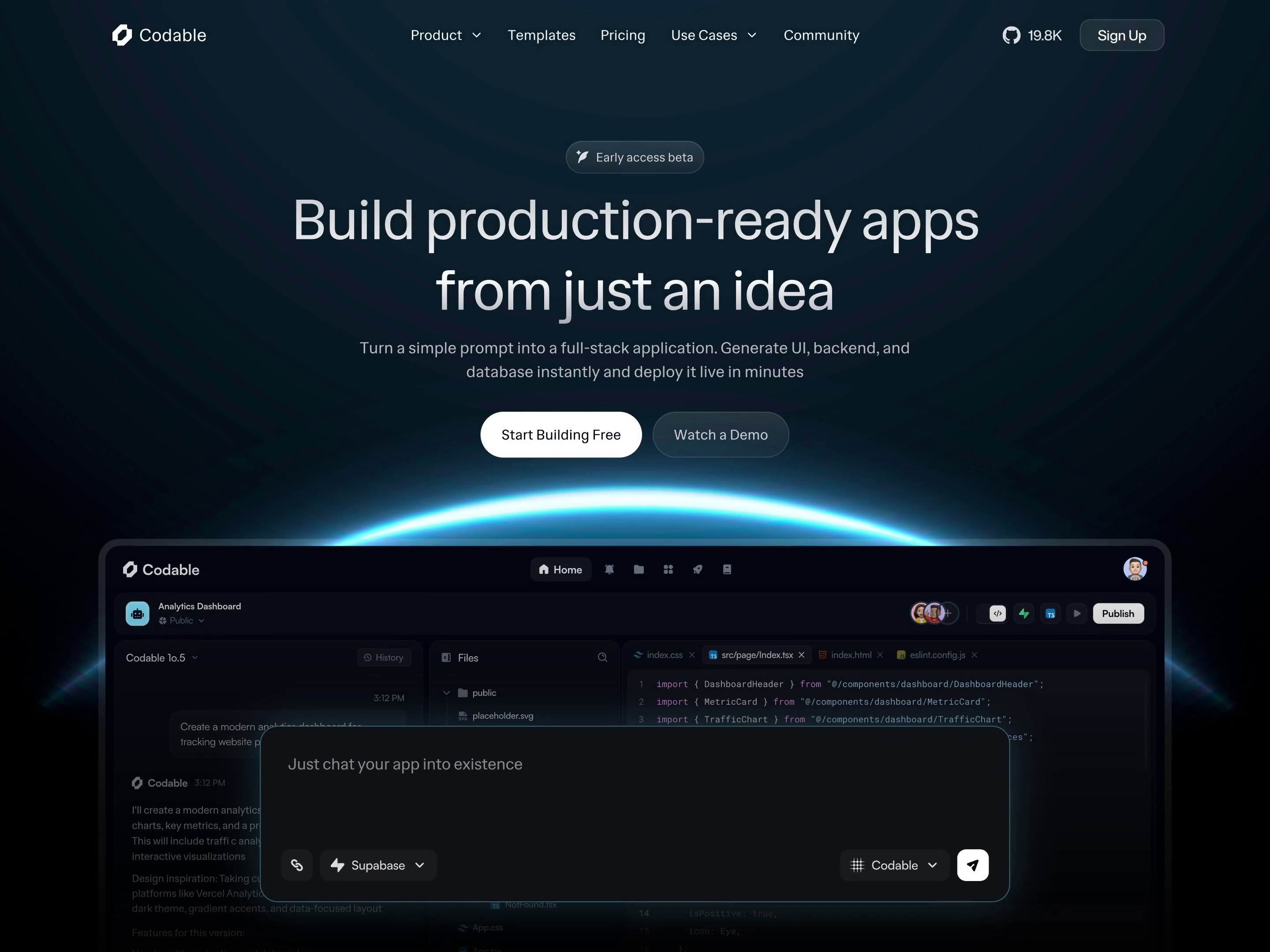 Business Websites project example