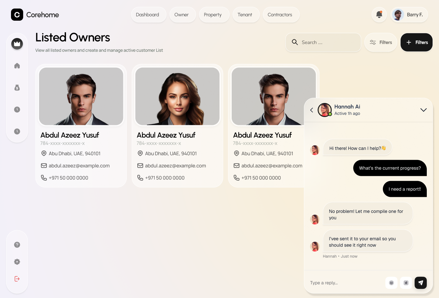 Internal Tools project example