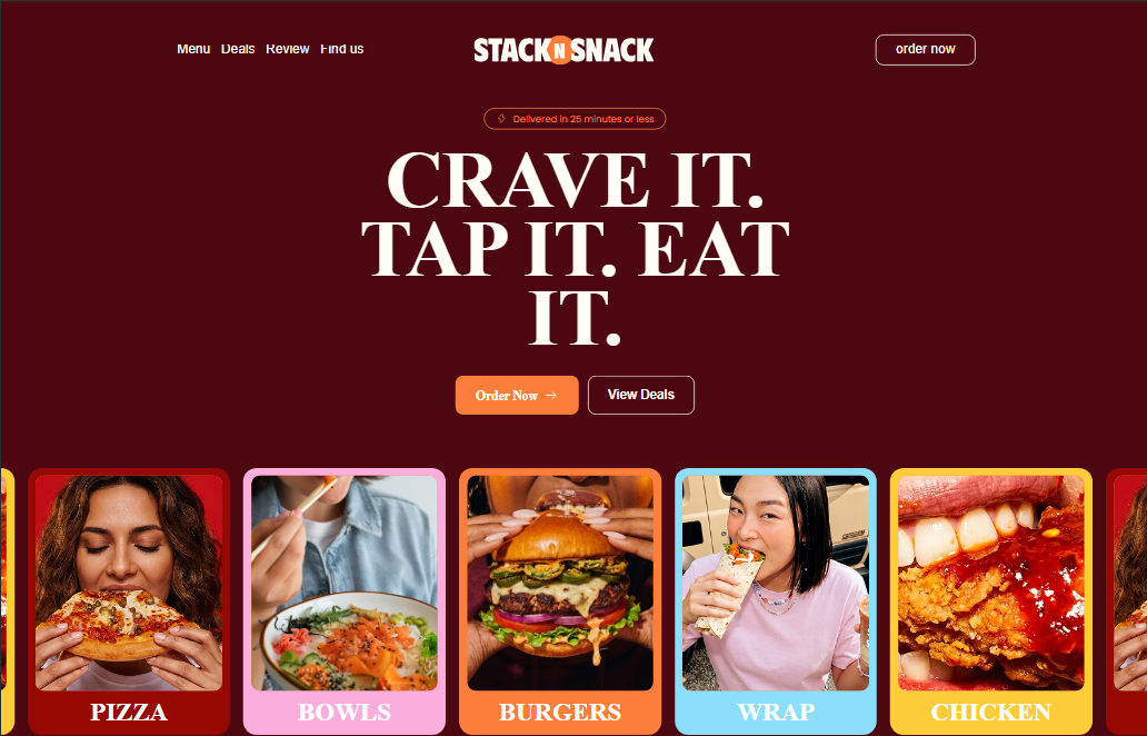 Restaurant Ordering project example